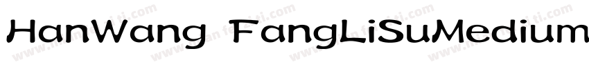 HanWang FangLiSuMedium Gb5字体转换